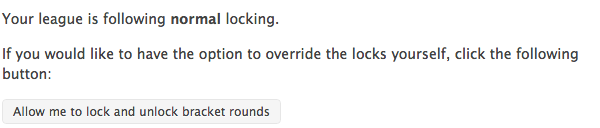 Bracket Locking Button