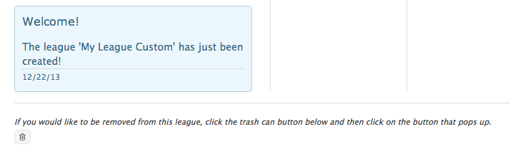Leave a League